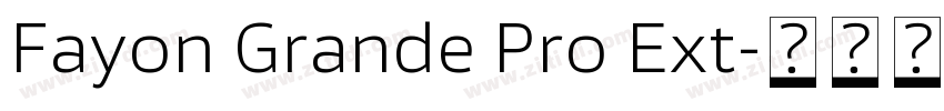 Fayon Grande Pro Ext字体转换